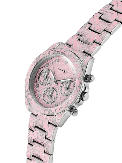 Guess Usa Sparkling Pink Limited Edition 38mm In Pink