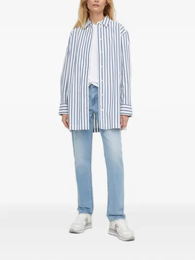 Levi's Logo-patch Jeans In Blue