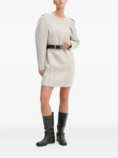 Iro Juliette Balloon Sleeves Mini Dress In White