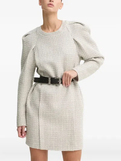 Iro Juliette Balloon Sleeves Mini Dress In White