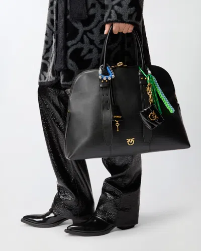 Pinko Bowling Bag Escape Maxi In Leather