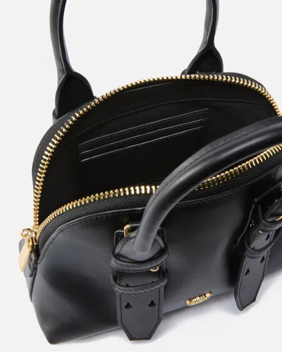Pinko Black Leather Mini Escape Top Handle Bag
