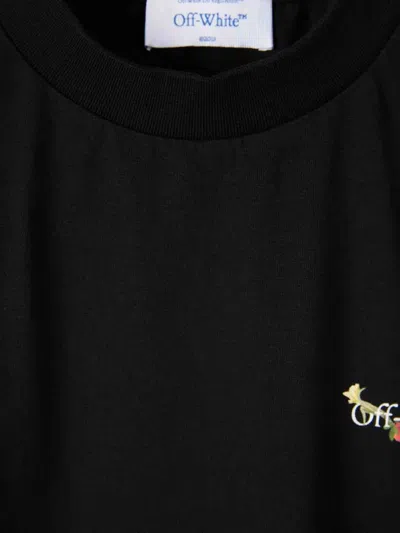 Off-white T-shirt With Logo In Black