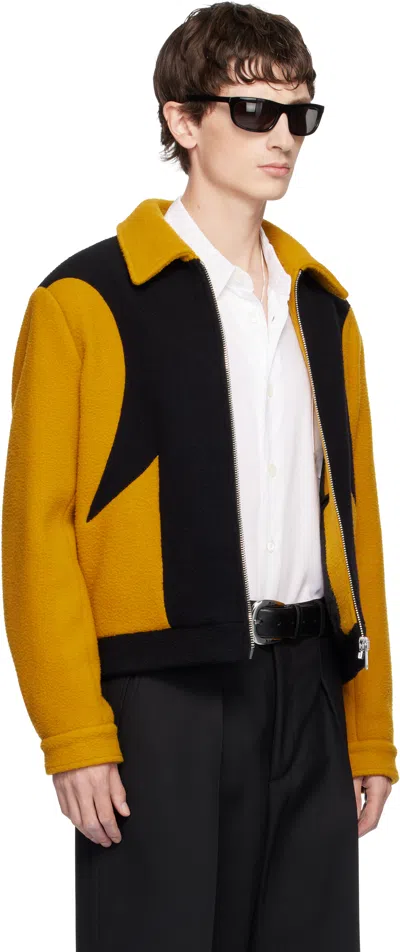 Second / Layer Second Layer Corky Wool Fleece Jacket In Yellow