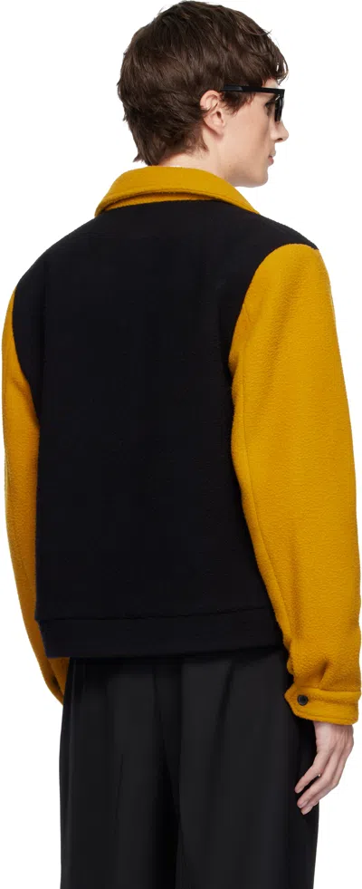 Second / Layer Second Layer Corky Wool Fleece Jacket In Yellow