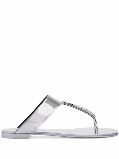 Giuseppe Zanotti Cleta Crystal-embellished Sandals In White