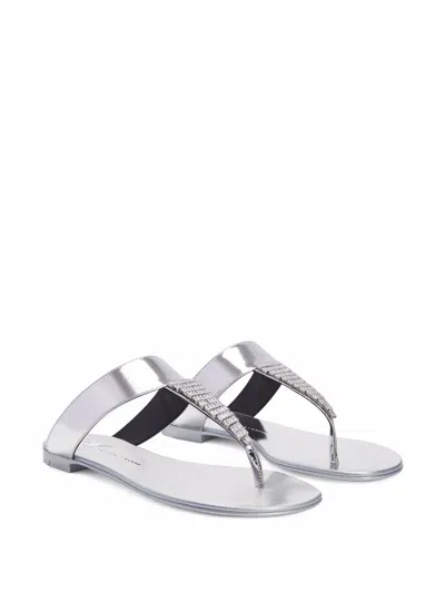 Giuseppe Zanotti Cleta Crystal-embellished Sandals In White