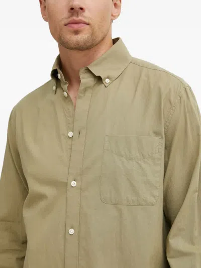 Les Deux Pocket Button-down Shirt In Neutral