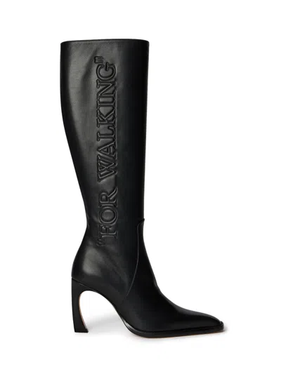 Off-white For Walking Loop Boots In Black