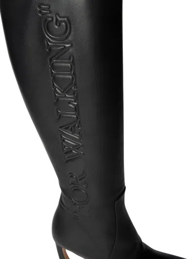 Off-white For Walking Loop Boots In Black