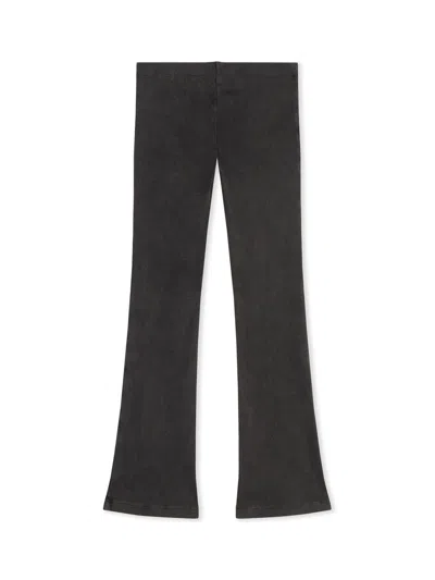 Off-white Off Stamp Acid Wash Rib Pant In Black