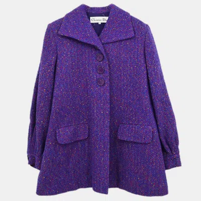 Pre-owned Dior Christian  Coat Purple #m