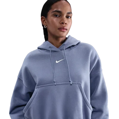 Nike Womens  Phnx Fleece Os Pullover Hoodie In Blue
