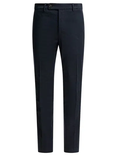 Incotex Cotton Pants In Black