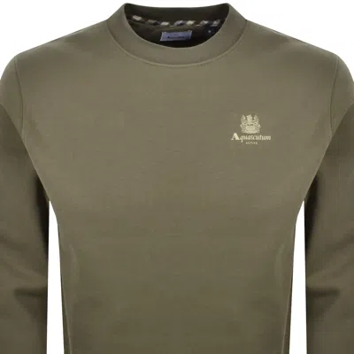 Aquascutum Active Logo Sweatshirt Green In Green