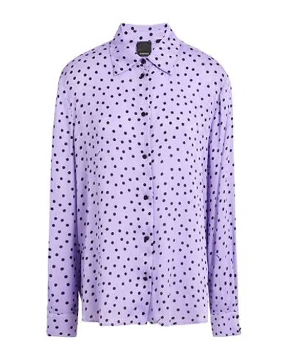 Pinko Woman Shirt Purple Size 12 Polyester In Purple