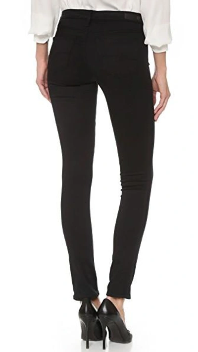 Shop Ag The Stilt Cigarette Jeans In Black