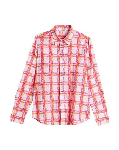 Tintoria Mattei 954 Man Shirt White Size 16 ½ Cotton In Pink