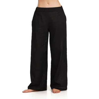 Luma Gottex Luma Elastic Waist Long Pant Cover Up In Black