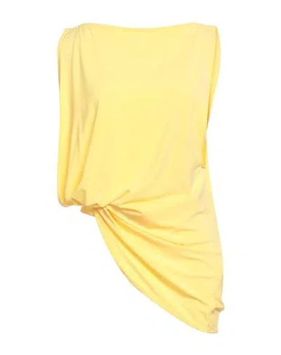 Jacquemus Square Neck Top In Yellow