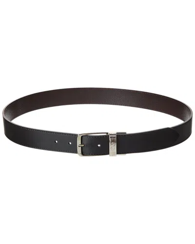 Lanvin Reversible Leather Belt In Black