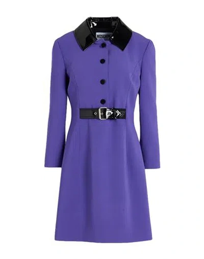 Moschino Couture Woman Mini Dress Purple Size 6 Viscose, Elastane In Purple
