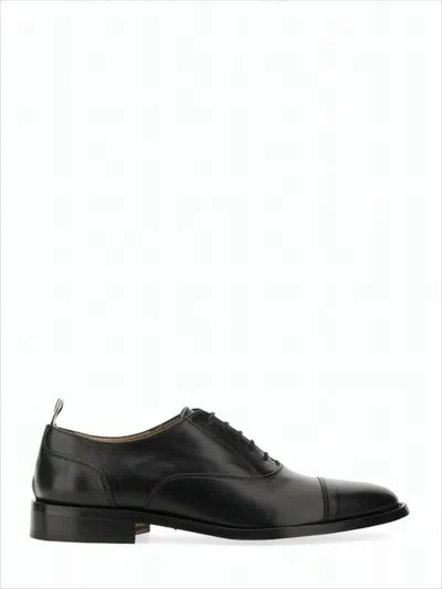 Thom Browne Calf Leather Oxford Dress Shoes In Black