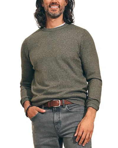 Faherty Mountain Crewneck Sweater In Green