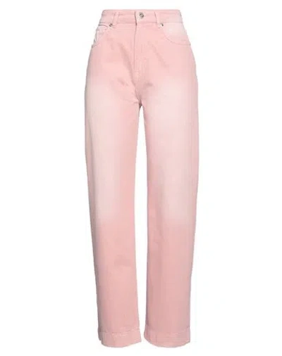 Actitude By Twinset Woman Jeans Light Pink Size 26 Cotton In Pink