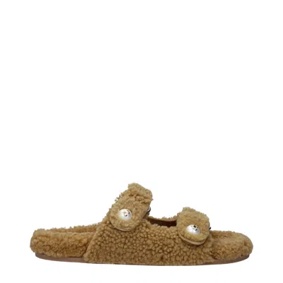 Jimmy Choo Fabric Women's Slipper In Brown