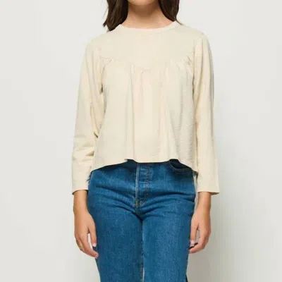 Nation Ltd Mona Bracelet Sleeve Tee In Parchment In Neutral