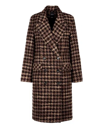 Smythe Db Topcoat In Brown