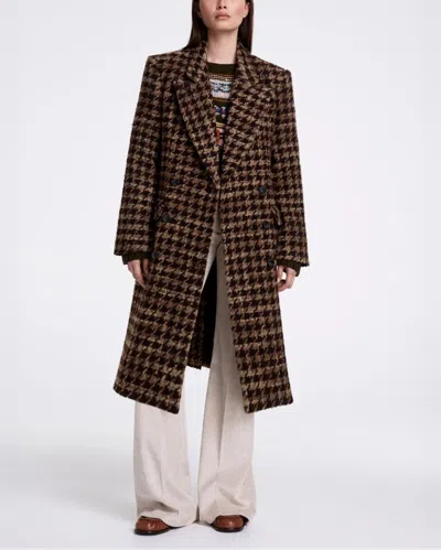 Smythe Db Topcoat In Brown