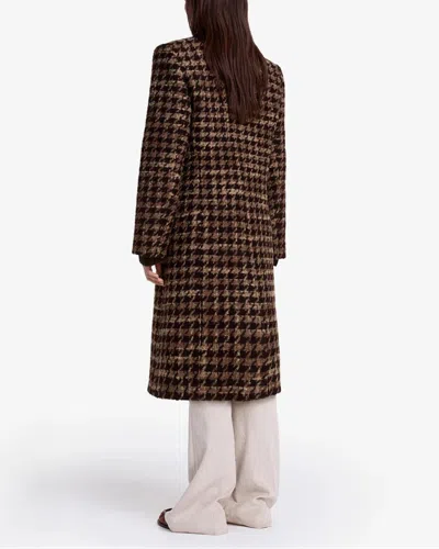Smythe Db Topcoat In Brown
