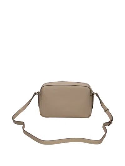 Hugo Boss Grained-leather Logo-plaque Cross Body Bag In Brown