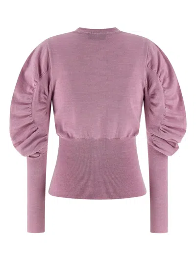 Vivienne Westwood Soft Knit Cardigan Featuring Puff Sleeves In Multi