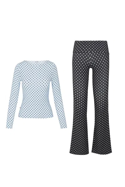Fw25 Amelia Top + Alba Pant In Blue