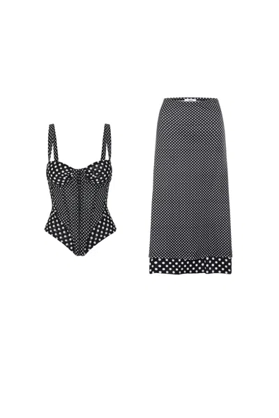 Fw25 Deville Corset + Maria Skirt In Black