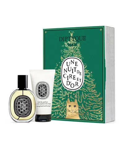 Diptyque Orpheon Surprise Box Fragrance Gift Set In Green
