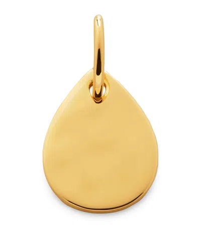 Monica Vinader Gold Vermeil Petal Ziggy Pendant In Gold