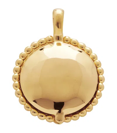 Monica Vinader Gold Vermeil Beaded Deia Locket Pendant In Gold