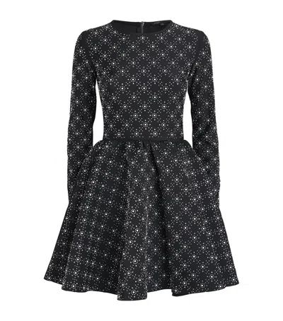 Maje Pearl And Rhinestone Skater Dress In Multi