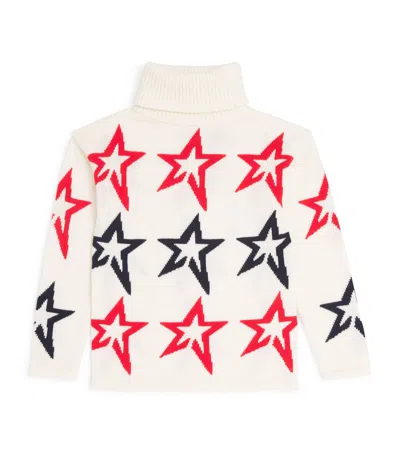 Perfect Moment Merino Wool Rollneck Sweater In White