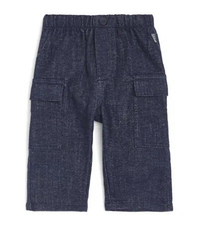 Il Gufo Cotton-blend Cargo Trousers In Blue