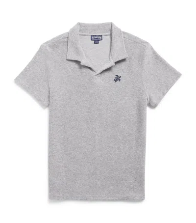 Vilebrequin Cotton Terry Polo Shirt In Gray