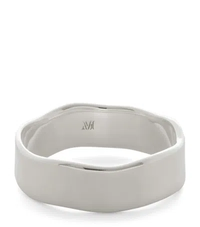 Monica Vinader Sterling Silver Siren Me Ring In Metallic