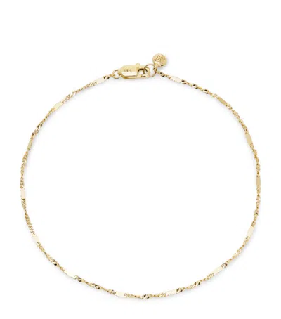 Monica Vinader Yellow Gold Shimmer Bracelet In Gold