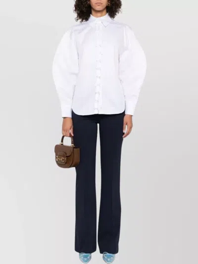 Pinko Flared Trousers With Pockets And Loops In Black