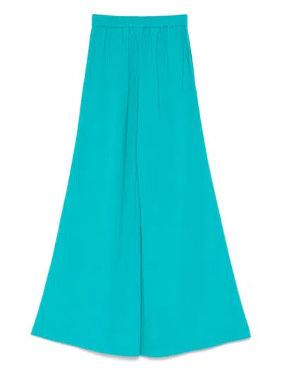 Gianluca Capannolo Elastic Waist Wide-leg Pants In Blue