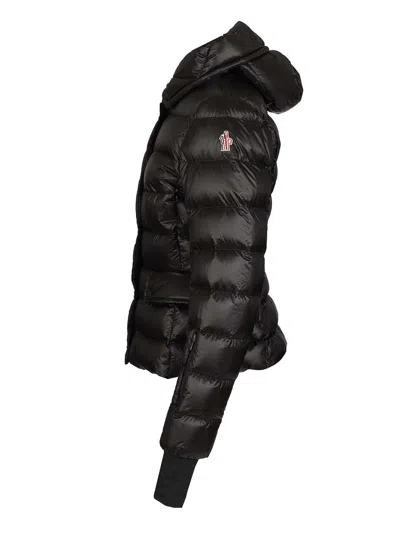 Moncler Grenoble Armoniques Button-up Down Jacket In Black